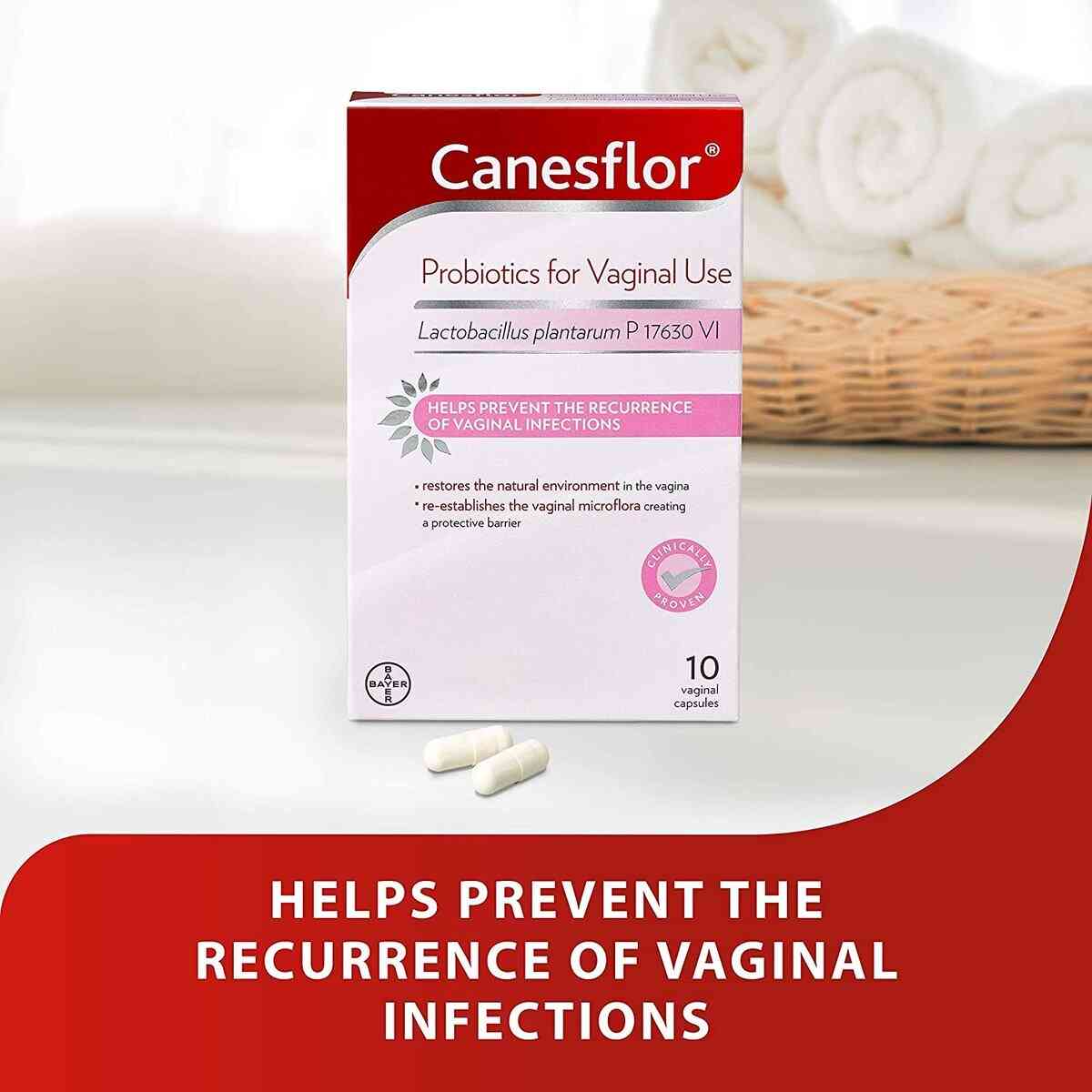 Canesflor Probiotics For Vaginal Use, 10 Vaginal Capsules