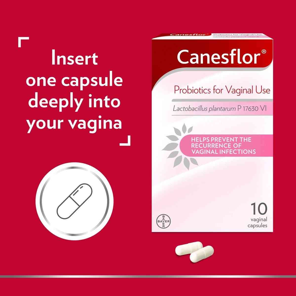 Canesflor Probiotics For Vaginal Use, 10 Vaginal Capsules