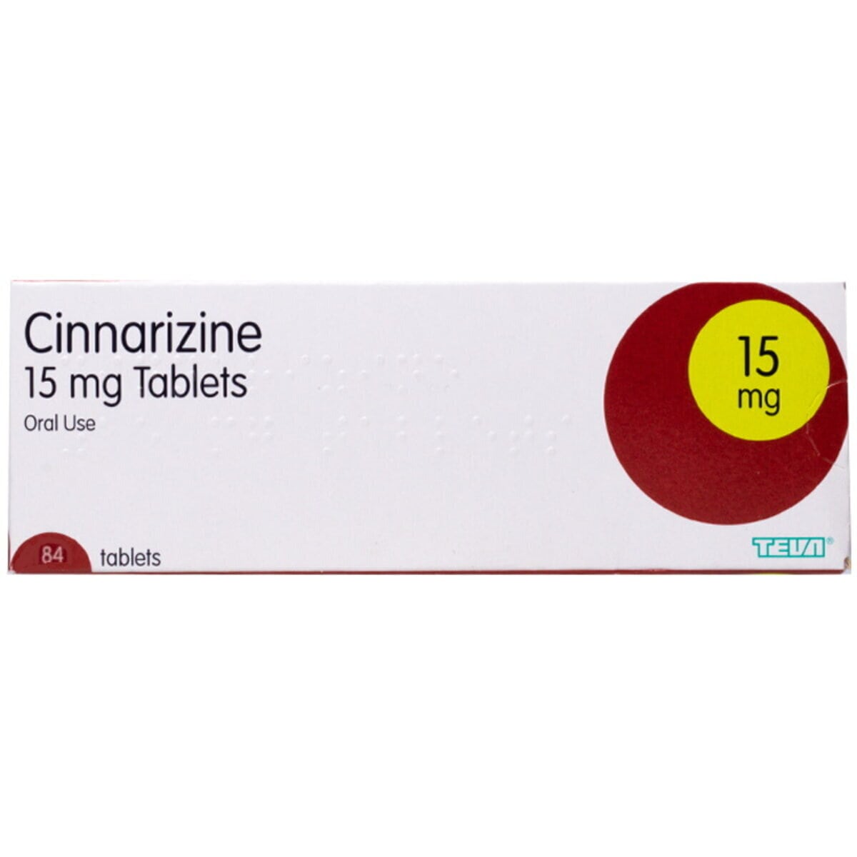 Cinnarizine Tablets 15mg – 84 Tablets pack, effective Stugeron alternative for the prevention and relief of travel sickness, vertigo, and balance disorders. Each tablet contains 15mg of cinnarizine, providing motion sickness relief and helping reduce dizziness, nausea, and inner ear problems. Available to buy online at Dock Pharmacy UK.